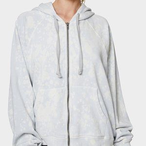 BETSEY JOHNSON blue bleach tie dye hoodie